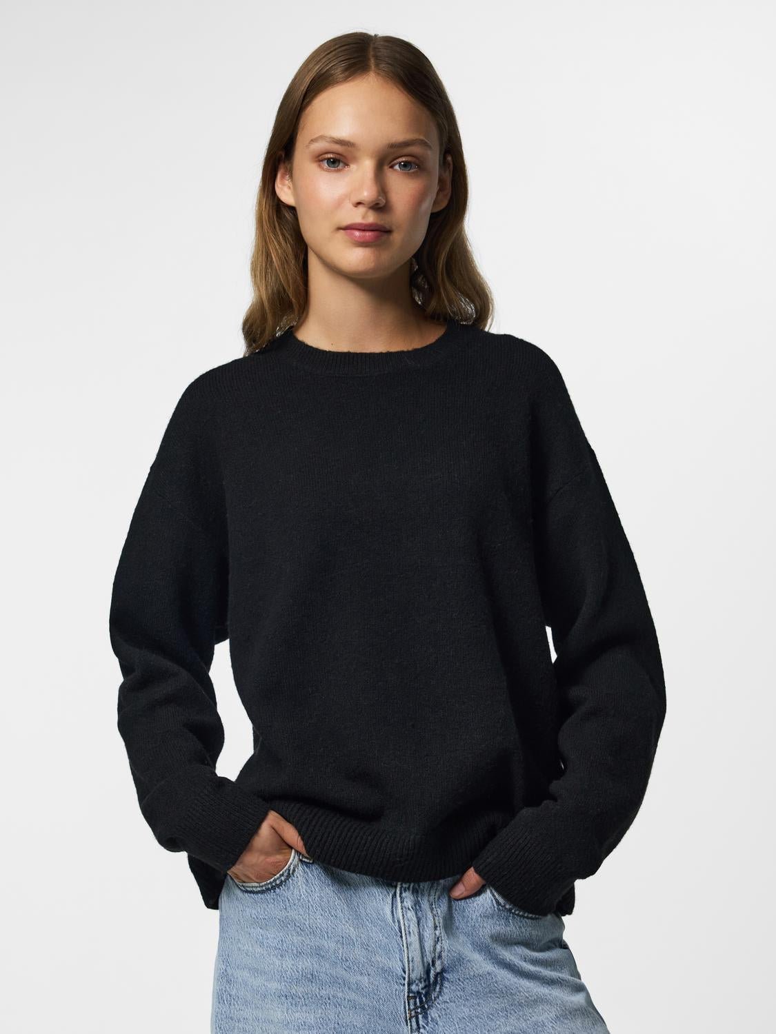PCSALLY Knitted Top - Black - VERO MODA & VILA Bergvik